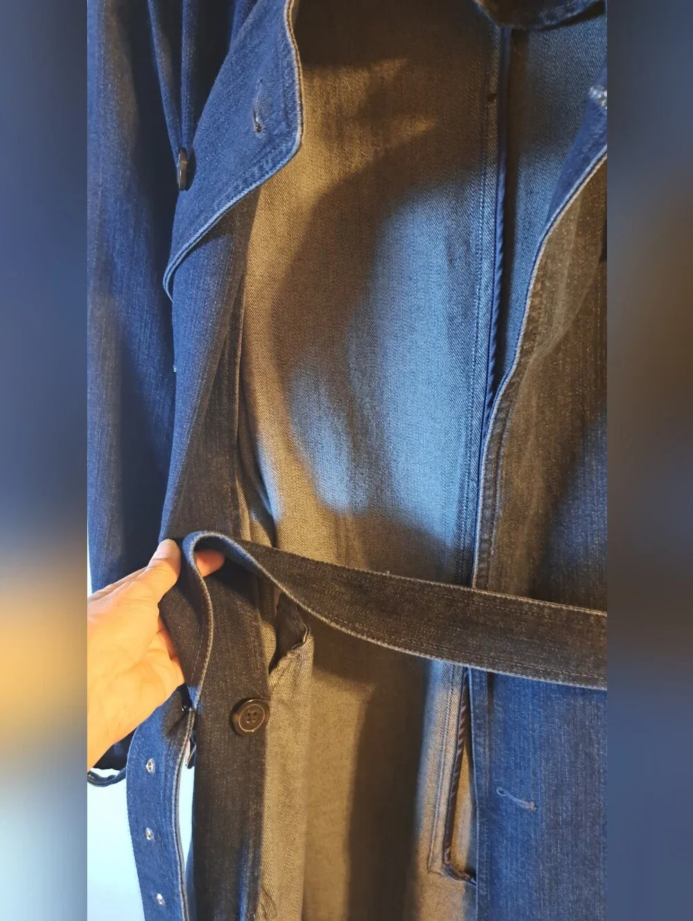 Kors, Michael Kors Multi Function Denim Trench Coat or Dress Size S